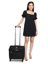 Load image into Gallery viewer, Unisex Black Overnighter Laptop Trolley Bag