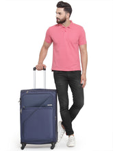 Load image into Gallery viewer, Teakwood Unisex Blue Trolley Bag - Large