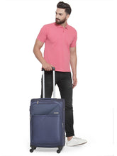 Load image into Gallery viewer, Teakwood Unisex Blue Trolley Bag - Medium