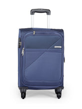 Load image into Gallery viewer, Teakwood Unisex Blue Trolley Bag - Small