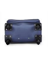 Load image into Gallery viewer, Teakwood Unisex Blue Trolley Bag - Small