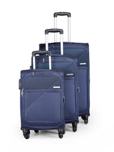 Load image into Gallery viewer, Teakwood Unisex Blue Trolley Bag - Small