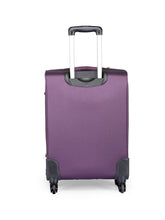Load image into Gallery viewer, Teakwood Unisex Purple Trolley Bag -Small