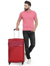 Load image into Gallery viewer, Teakwood Unisex Red Trolley Bag - Large