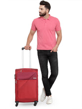 Load image into Gallery viewer, Teakwood Unisex Red Trolley Bag - Medium