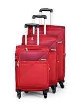 Load image into Gallery viewer, Teakwood Unisex Red Trolley Bag - Medium