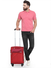 Load image into Gallery viewer, Teakwood Unisex Red Trolley Bag - Small