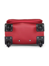 Load image into Gallery viewer, Teakwood Unisex Red Trolley Bag - Small