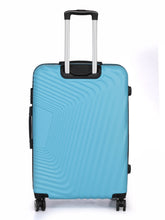 Load image into Gallery viewer, Teakwood Leathers Blue Textured Hard-Sided Large Trolley Suitcase