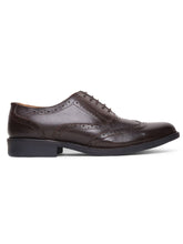Load image into Gallery viewer, Teakwood Genuine Leather Brown Oxford Shoes