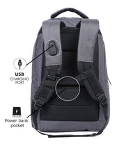 Load image into Gallery viewer, Teakwood Leather Unisex Solid Black 24L Medium Backpack