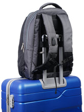 Load image into Gallery viewer, Teakwood Leather Unisex Solid Black 24L Medium Backpack