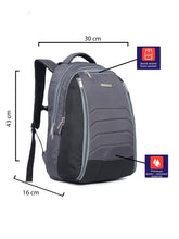 Load image into Gallery viewer, Teakwood Leather Unisex Solid Black 24L Medium Backpack