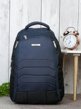 Load image into Gallery viewer, Teakwood Leather Unisex Solid Black 24L Medium Backpack