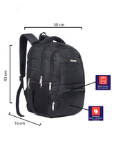 Load image into Gallery viewer, Teakwood Genuine Polyester Backpack - Black