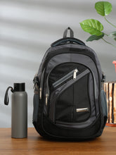 Load image into Gallery viewer, Teakwood Leather Unisex Solid Black 34L Medium Backpack