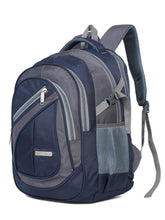 Load image into Gallery viewer, Teakwood Leather Unisex Solid Navy Blue 34L Medium Backpack