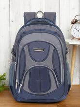 Load image into Gallery viewer, Teakwood Leather Unisex Solid Navy Blue 34L Medium Backpack