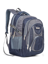 Load image into Gallery viewer, Teakwood Leather Unisex Solid Navy Blue 34L Medium Backpack