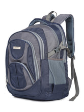 Load image into Gallery viewer, Teakwood Leather Unisex Solid Navy Blue 34L Medium Backpack