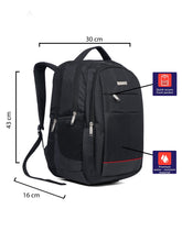Load image into Gallery viewer, Teakwood Genuine Polyester Backpack - Black