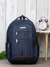 Load image into Gallery viewer, Teakwood Genuine Polyester Backpack - Navy Blue