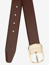 Load image into Gallery viewer, Men Brown & Black Textured Genuine Leather Reversible Belt