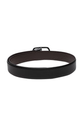 Load image into Gallery viewer, Men Black & Brown Reversible Genuine Leather Belt