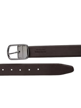 Load image into Gallery viewer, Men Black & Brown Reversible Genuine Leather Belt