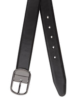 Load image into Gallery viewer, Men Black & Brown Solid Reversible Genuine Leather Belt