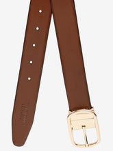 Load image into Gallery viewer, Men Brown & Black Textured Genuine Leather Reversible Belt