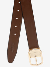 Load image into Gallery viewer, Men Brown & Black Textured Genuine Leather Reversible Belt