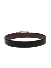 Load image into Gallery viewer, Men Black & Brown Reversible Genuine Leather Belt