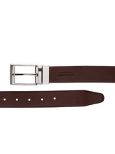 Load image into Gallery viewer, Men Black & Brown Reversible Genuine Leather Belt