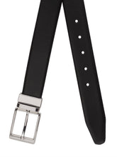 Load image into Gallery viewer, Men Black & Brown Reversible Genuine Leather Belt