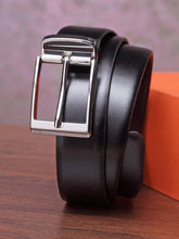 Load image into Gallery viewer, Teakwood Men Genuine Leather Black & Brown Solid Reversible Belt