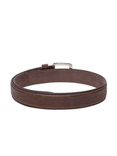 Load image into Gallery viewer, Teakwood Men Genuine Leather Brown Solid Casual Belt