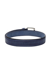 Load image into Gallery viewer, Teakwood Men Genuine Leather Blue Solid Casual Belt