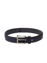 Load image into Gallery viewer, Teakwood Men Genuine Leather Dark Blue Solid Casual Belt