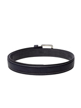 Load image into Gallery viewer, Teakwood Men Genuine Leather Dark Blue Solid Casual Belt