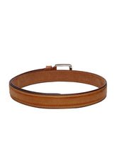 Load image into Gallery viewer, Teakwood Men Genuine Leather Tan Solid Casual Belt
