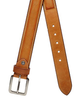 Load image into Gallery viewer, Teakwood Men Genuine Leather Tan Solid Casual Belt