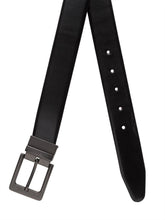 Load image into Gallery viewer, Teakwood Men Genuine Leather Black & Brown Solid Reversible Belt