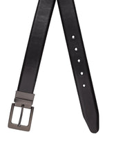 Load image into Gallery viewer, Teakwood Men Genuine Leather Black & Blue Solid Reversible Belt