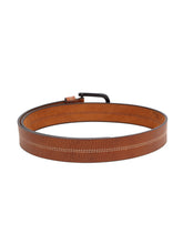 Load image into Gallery viewer, Teakwood Men Genuine Leather Tan Solid Casual Belt