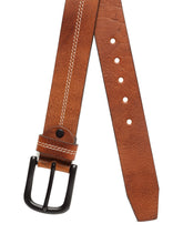 Load image into Gallery viewer, Teakwood Men Genuine Leather Tan Solid Casual Belt