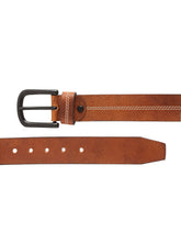 Load image into Gallery viewer, Teakwood Men Genuine Leather Tan Solid Casual Belt