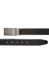 Load image into Gallery viewer, Teakwood Men Genuine Leather Black & Brown Solid Reversible Belt