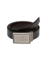 Load image into Gallery viewer, Teakwood Men Genuine Leather Black & Brown Solid Reversible Belt