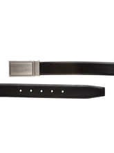 Load image into Gallery viewer, Teakwood Men Genuine Leather Black & Brown Solid Reversible Belt